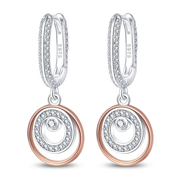 Весенние серьги-гвоздики из стерлингового серебра 925 пробы с цветком и насекомыми, женские серьги-гвоздики с геометрическим кругом, золотые серьги, серебро 925 пробы