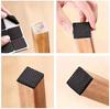 30pcs Silent Chair Leg Protectors Anti-Slip Noise-Reducing Self-Adhesive Furniture Pads Protect Floors for Dining Chairs, Tables, Black