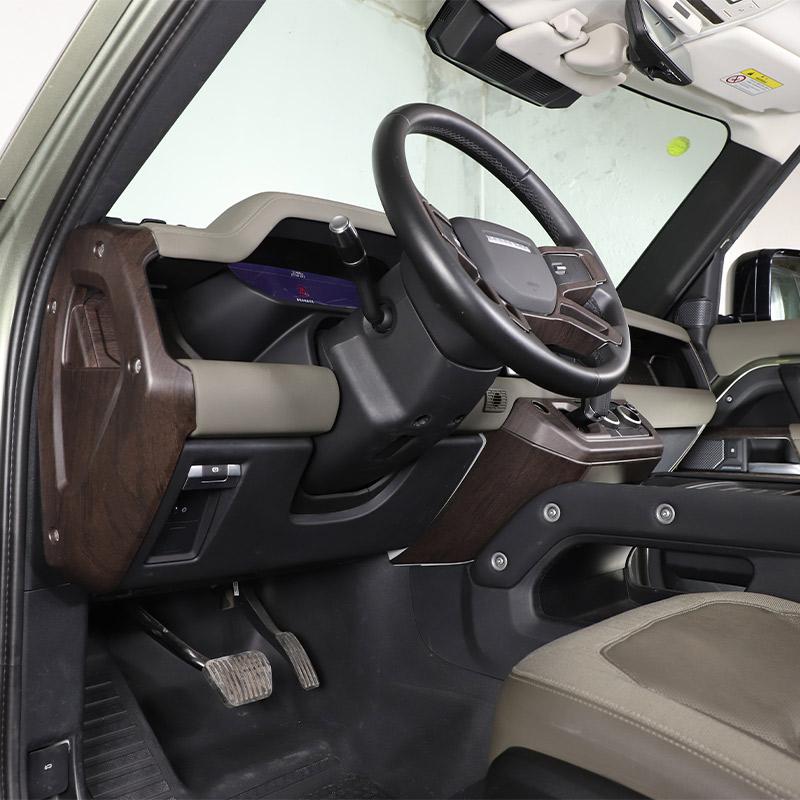 ABS Oak wood grain For Land Rover Defender 110 2020-2025 Car Interior Modification Protection Cover Decorative Patch Accessories