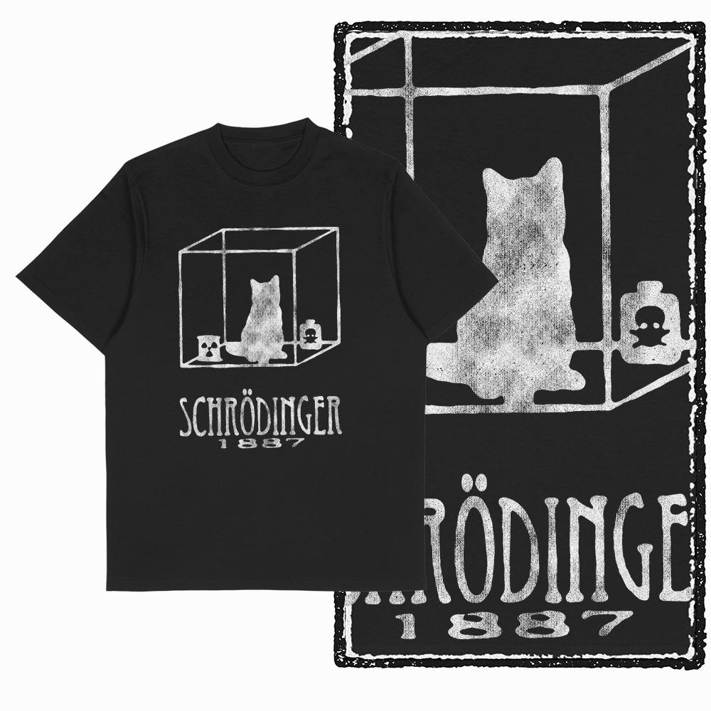 Vintage Cat Printed Graphic Unisex tshirt Black Unique Big Size Cotton Tshirt Retro Streetwear T Shirt For Unisex Tee Shirt G50