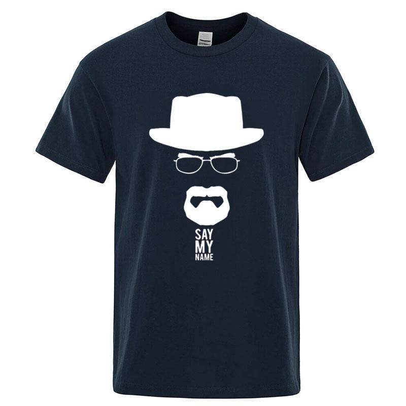 Summer Mens Short Sleeved High Quality 100Cotton Breaking Bad Printed Casual For Men Oneck Cool Casual Loose Hip Hop Male Tee