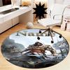 Custom Name Assassin's Creed Printed Round Rug Carpet Chair Rug Area Rug Entryway Doormats,for Office Chair Living Room Bedroom Kitchen Room.