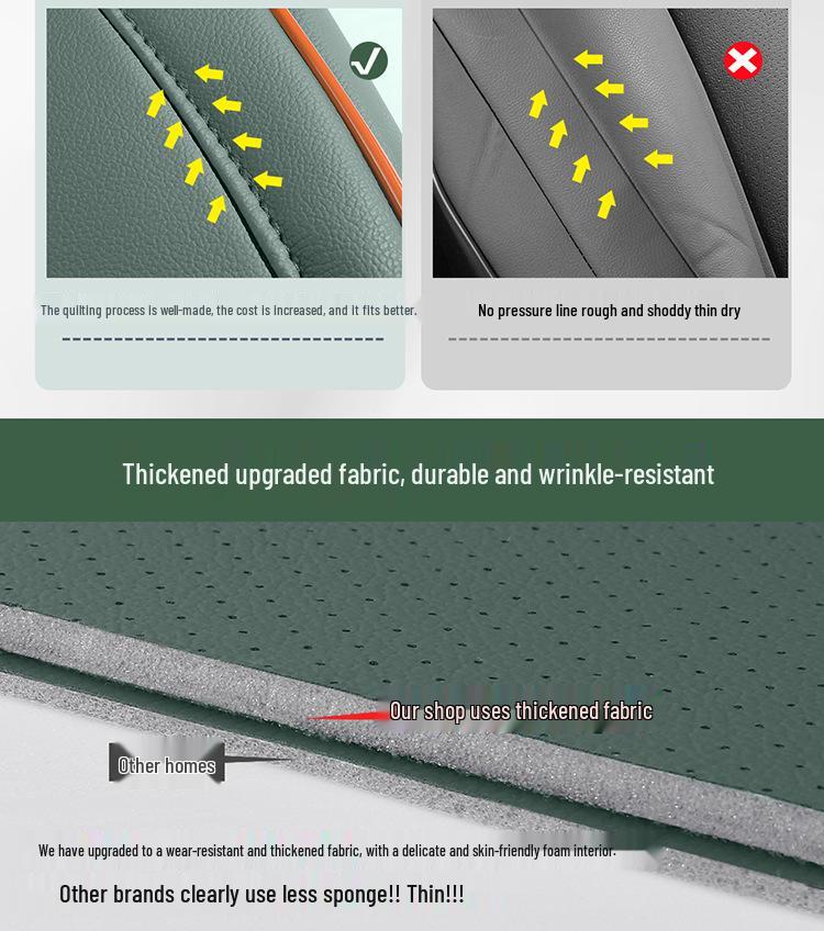 Новая универсальная 5-местная полностью кожаная подушка на автомобильное сиденье для Car03 - Все сезоны