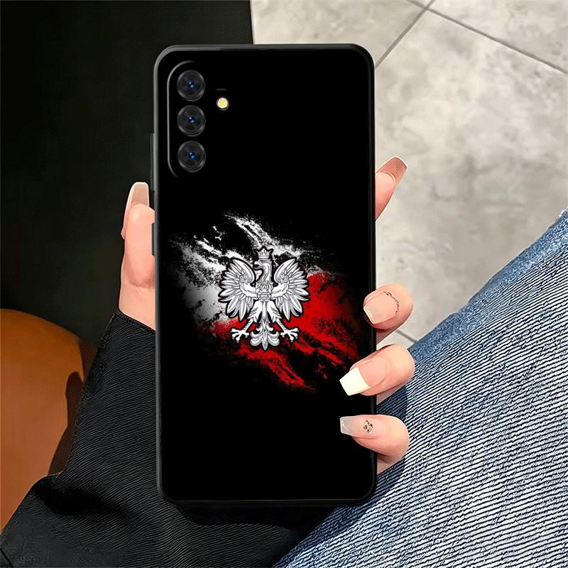 Польский флаг Белый Красный Мягкий Чехол для Телефона для Samsung A17 A37 A57 A16 A26 A36 A56 A15 A25 A35 A55 A14 A24 A34 A54 A13 A23 A33 A53 A5