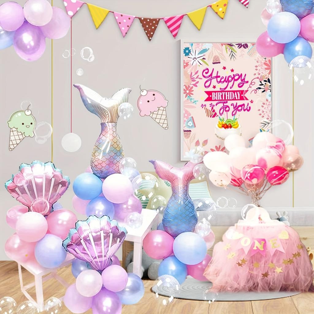 13 шт., милый хвост русалки, арка, воздушные шары, набор украшений, латекс, свадьба, детский душ, день рождения, вечеринка, украшения в виде единорога, товары для декора комнаты
