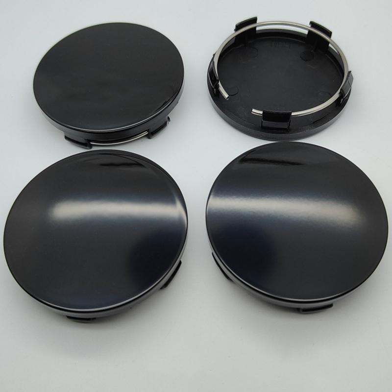 4 шт./лот 60 мм ABS Крышка центра ступицы колеса автомобиля Черный Серебристый Белый Медный Крышка от пыли для автомобильных дисков Колпаки Крышка центра ступицы