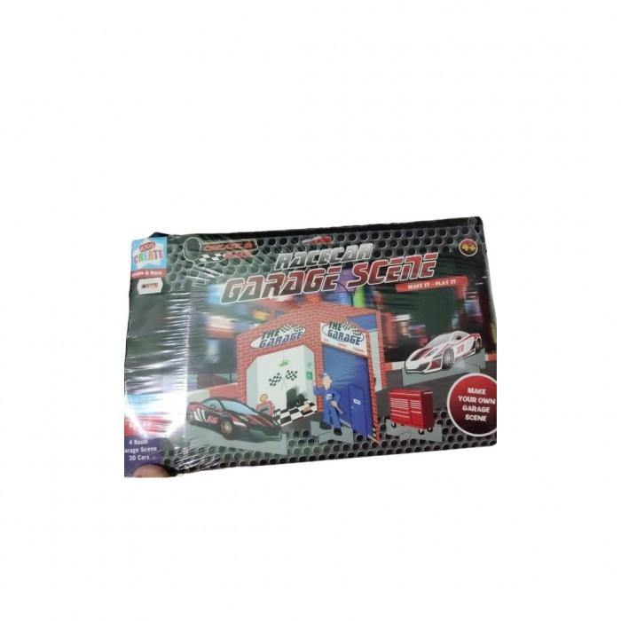 Cars Монтажники 3D-сцен Racecar Garage