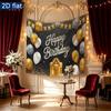 Party Backdrop Birthday White Silver Photo Booth Background Front Door Decor