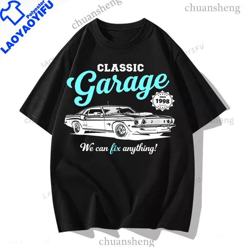 classic Garage Funny Short Sleeve Printed Unisex Tshirt Top Oversized T Shirt New Style Oneck Summer Unisexs Clothing Y2k Tees