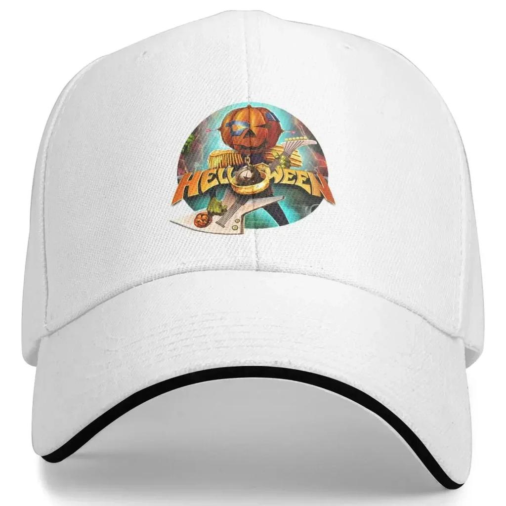 Classic Helloween Rock Band Caps Unisex Women Adjustable Fit Golf Hat Metal Music Trucker Hat for Casual Wear