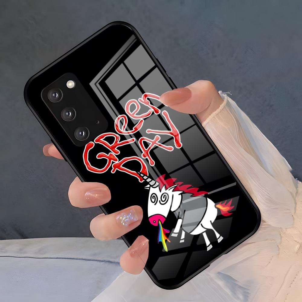 Чехол для телефона Green Day Для Samsung S26 S25 Plus S20 S20 Plus S22 Ultra S23 FE S21 Plus S21 Ultra Стеклянная крышка