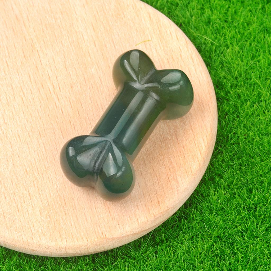 1 шт. мини-духовный исцеляющий хрустальный орнамент, украшение в форме кости, натуральный камень, драгоценный камень для украшения питомника или домашнего интерьера, ювелирные изделия 34x20 мм