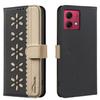 Cards Solt Wallet Leather Flower Flip Case For Motorola Moto Edge 60 Pro G05 G15 G75 G55 G35 50Pro G04 G34 G84 G14 G73 Cover
