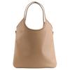 Miu Miu Front Logo Letter Patch Stitching Design Leather And Cotton Shoulder Bag Women shoulder bag Beige 5BG231_VMLN_2CRWF_0_036