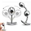 304 Нержавеющая сталь Маятниковый шар – Точка G и Анальные бусины со стимуляцией простаты | Металлическая анальная пробка и Кегель-шар для женщин и мужчин