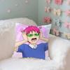 Милые чехлы на подушки с принтом Saiki K, чехол на подушку, подходит для дивана, спальни, автомобиля