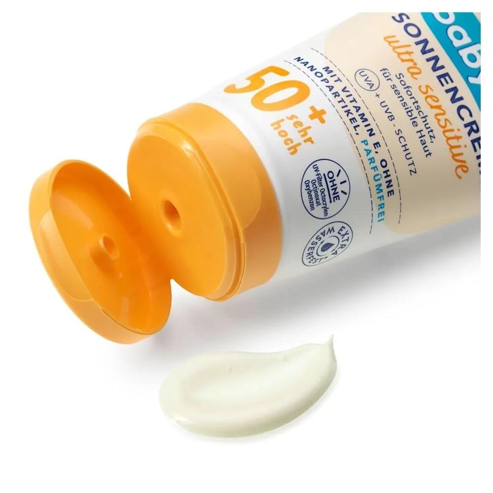 DM Babylove Солнцезащитный крем Ультрачувствительный SPF50+, 75 мл