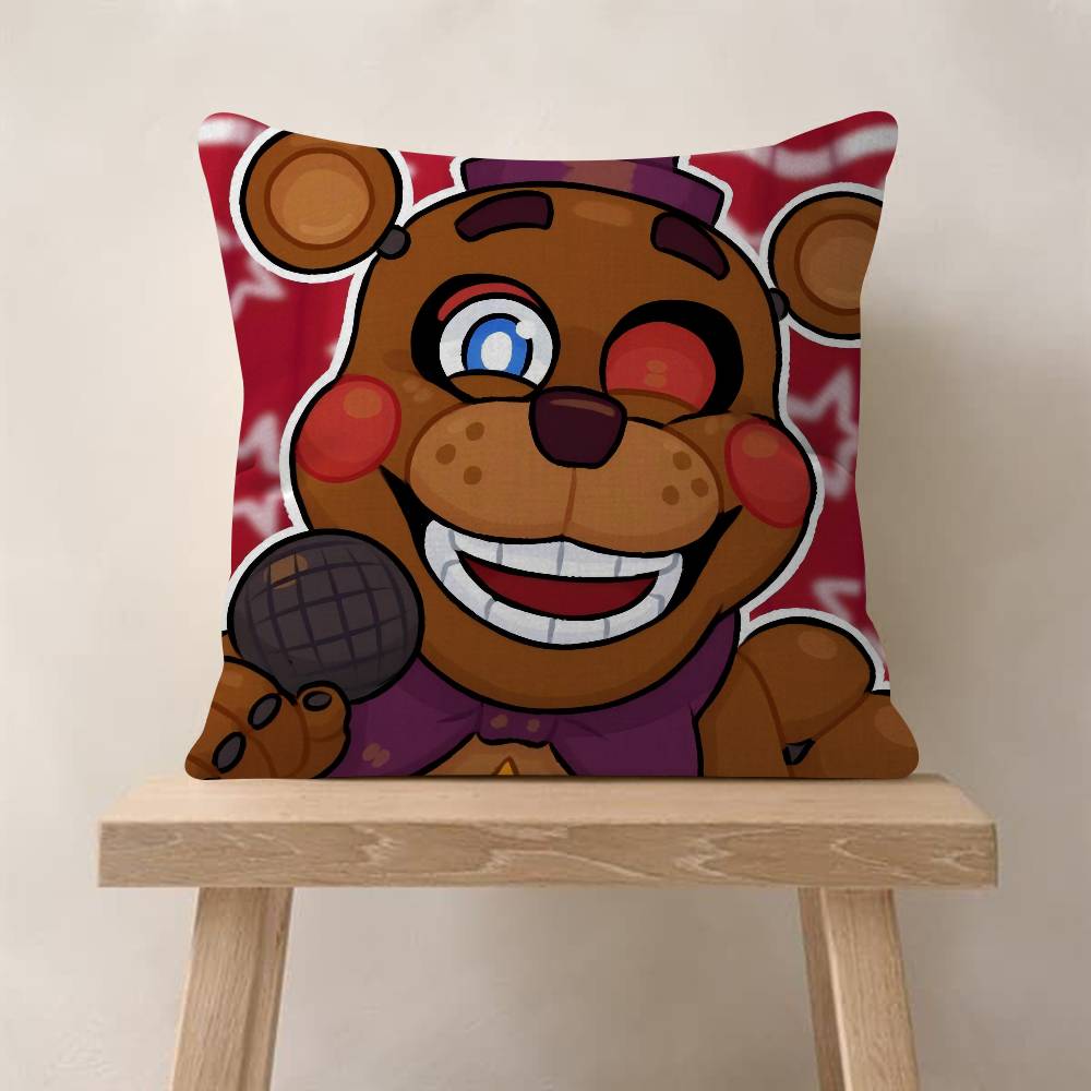 Personalized Pillow Dust Cover Bedroom Kids Party Decoration Pillowcase Birthday Gift Fnaf Anime Five-nights-At-Freddys
