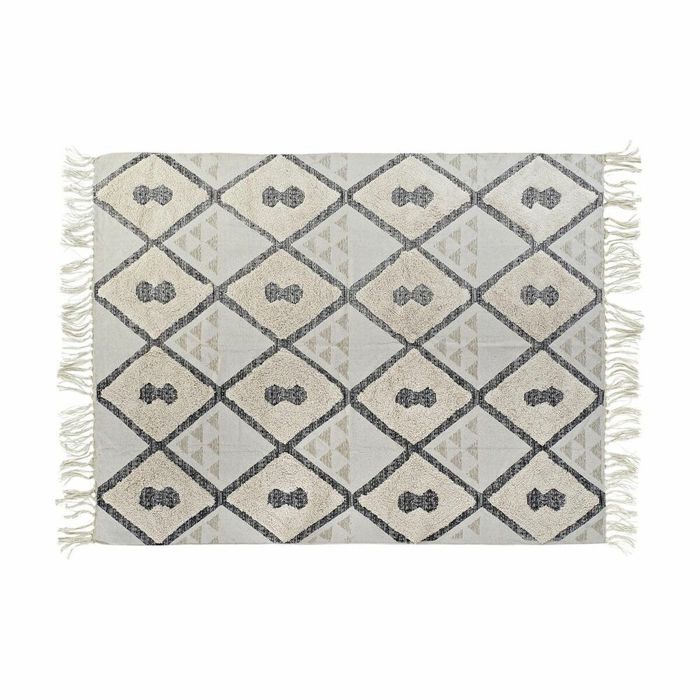 Tapis moderne - DKD Home Decor - Coton polyester - Gris - Beige - Style tendance
