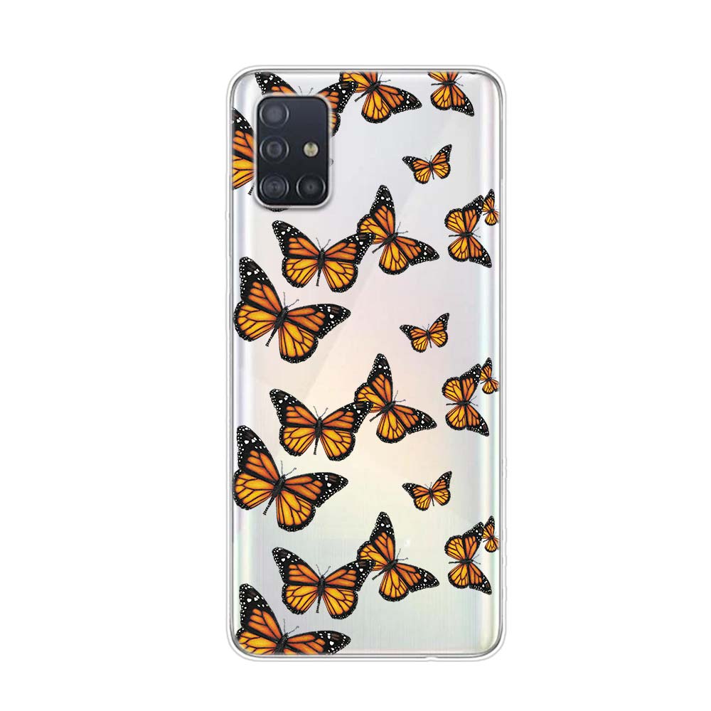 Красивая бабочка для Samsung Galaxy A01 A11 A12 A22 A21S A31 A41 A42 A51 A71 A32 A52 A72 A02S силиконовый чехол для телефона