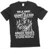 Men's Grumpy Old Man Shirt Walk Away Tee Grandpa Grandfather Birthday Gift Tee
