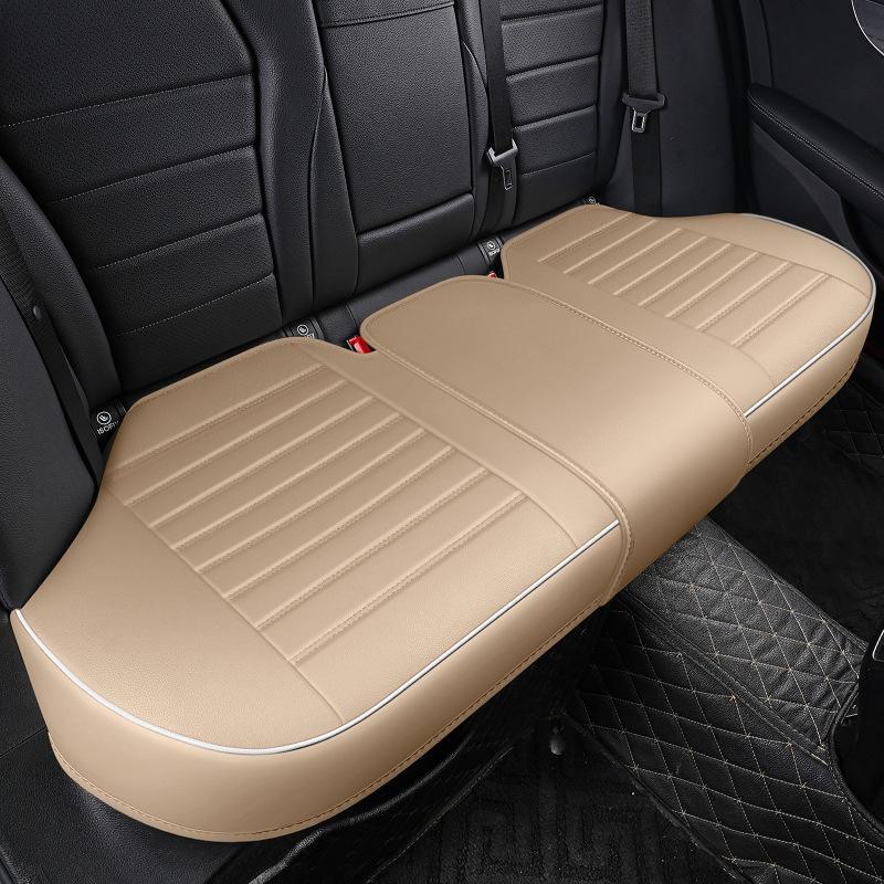 Комплект кожаных чехлов для автомобильных сидений 3D, цельный, без спинки, дышащий, универсальный, подходит для всех сезонов, маленький размер