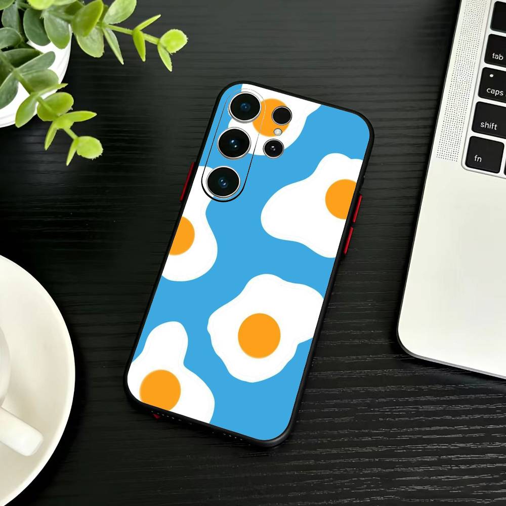 Чехол для телефона 'Жареное яйцо-инс' для Samsung S26,S25,S24,S23,S22,S21,S20,Plus,Fe,Lite,Другие Черный Чехол