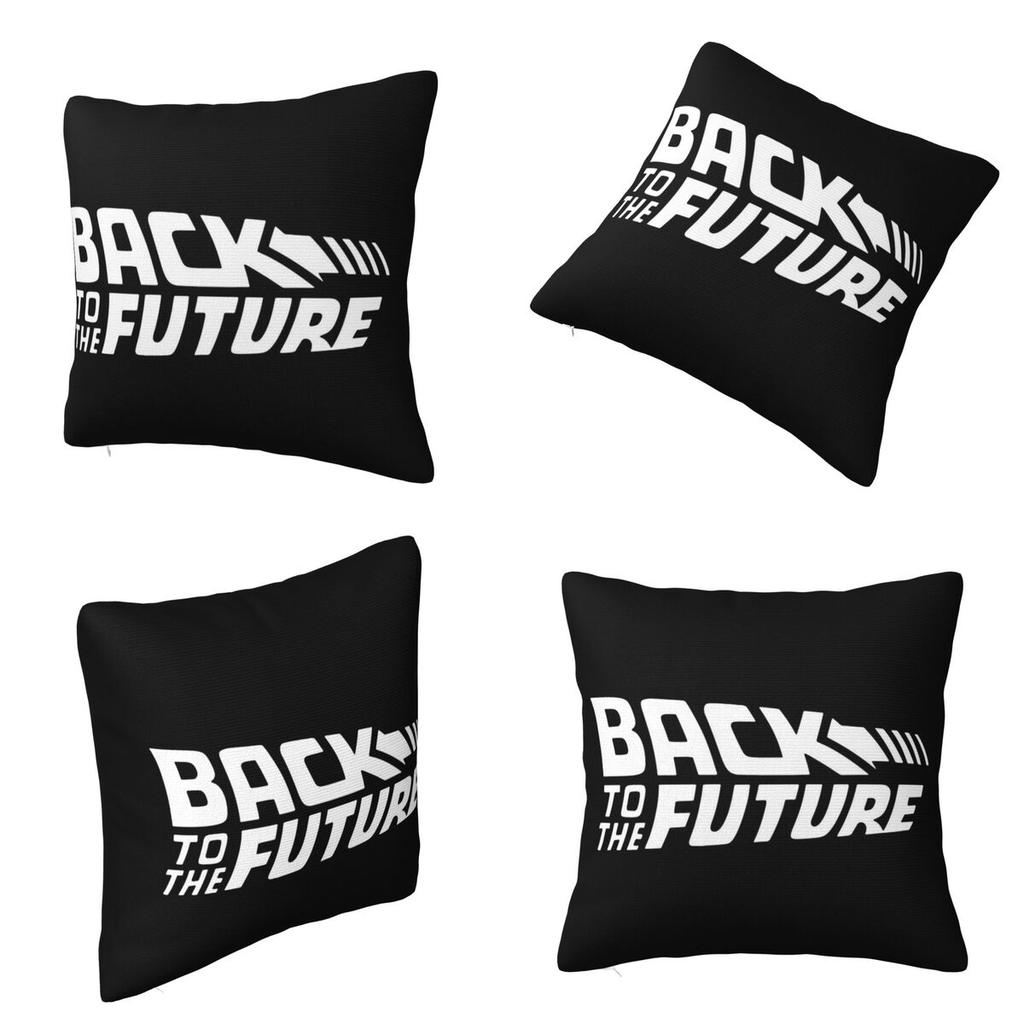Retro Back To The Future Square Pillowcase Cushion Cover Comfort Pillow Case Throw Pillow Cover for Home Bedroom Car
