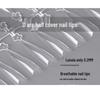 Cross-Border Street Encounter: Salon-Quality Short Round Crescent Nail Tips - No Carving or Grinding Needed