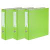 Eco Cheongwoon Eco D-ring Binder A4 7cm 3-hole, Yellow Green, 3 Pieces
