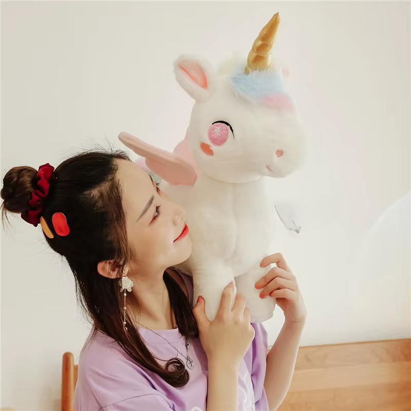New Fantasy Starry Sky Unicorn Fur Toy Throw Pillow Doll Large Doll Sofa Decoration Male and Female Dolls Holiday Birthday Gift