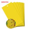 Ловушка для летающих насекомых Контрольная наклейка Желтая Двусторонняя Садовая насекомозащитная 30/50 шт. Клей для насекомых Липкая доска Ловушка для теплицы Домашнего сада