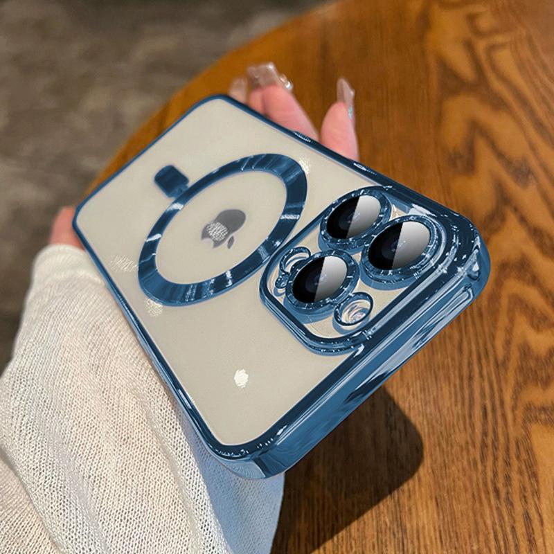 Роскошный Покрытие Магнитный Для Magsafe Чехол Для iPhone 15 14 13 12 11 16 Pro Max Plus Беспроводная Зарядка Ударопрочный Чехол Аксессуары