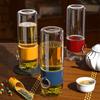 400ML Tea Water Cup with Tea Filter Infuser Tumbler Lightweight Tea Water Bottle  Hiking Camping
