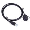 IP67 Водонепроницаемый USB3.0 Женский Мужской 5 Гбит/с Передача Данных 1 м Панельные Адаптеры Огнестойкость Данные Питание USB Авиационный Разъем