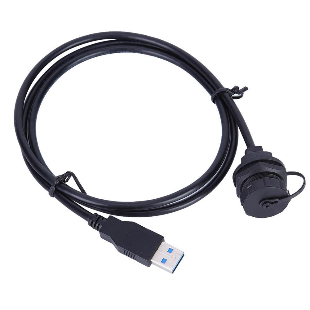 IP67 Водонепроницаемый USB3.0 Женский Мужской 5 Гбит/с Передача Данных 1 м Панельные Адаптеры Огнестойкость Данные Питание USB Авиационный Разъем