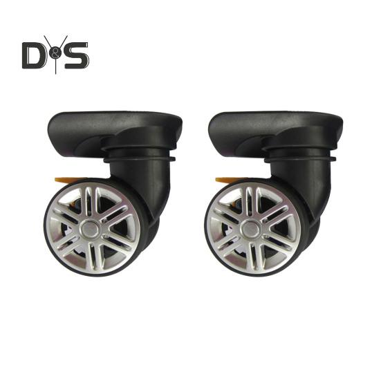 1 пара универсальных сменных колес, малошумные двухрядные колеса большого размера для чемодана на колесиках, ремонтные колеса для дорожного чемодана, аксессуары, колеса