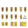 999 Fine Gold Princess Phone Sticker: Get Rich Quick 2mg Gold Leaf Treasury Card