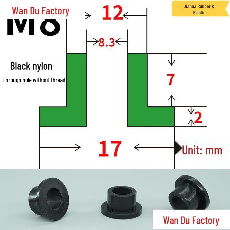 T-Shaped Nylon Insulating Bushing Spacer for M3-M35 Threads