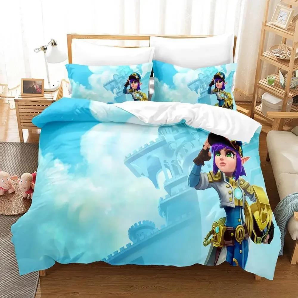 3D Printed Game Dungeon Defenders Bedding Collections Exquisite Bed Supplies Set Duvet Cover Bed Comforter Set Luxury Birthday Gift