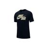 Nike Футболка Seasonal Statement 6 с большим логотипом Dri-Fit, трикотажная, с круглым вырезом и коротким рукавом, мужские топы, черная BQ0691-010