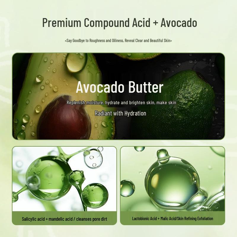 Доктор. Нежная самопенящаяся авокадо-маска-пузыри Нала - Глубокое очищение и нераздражающая