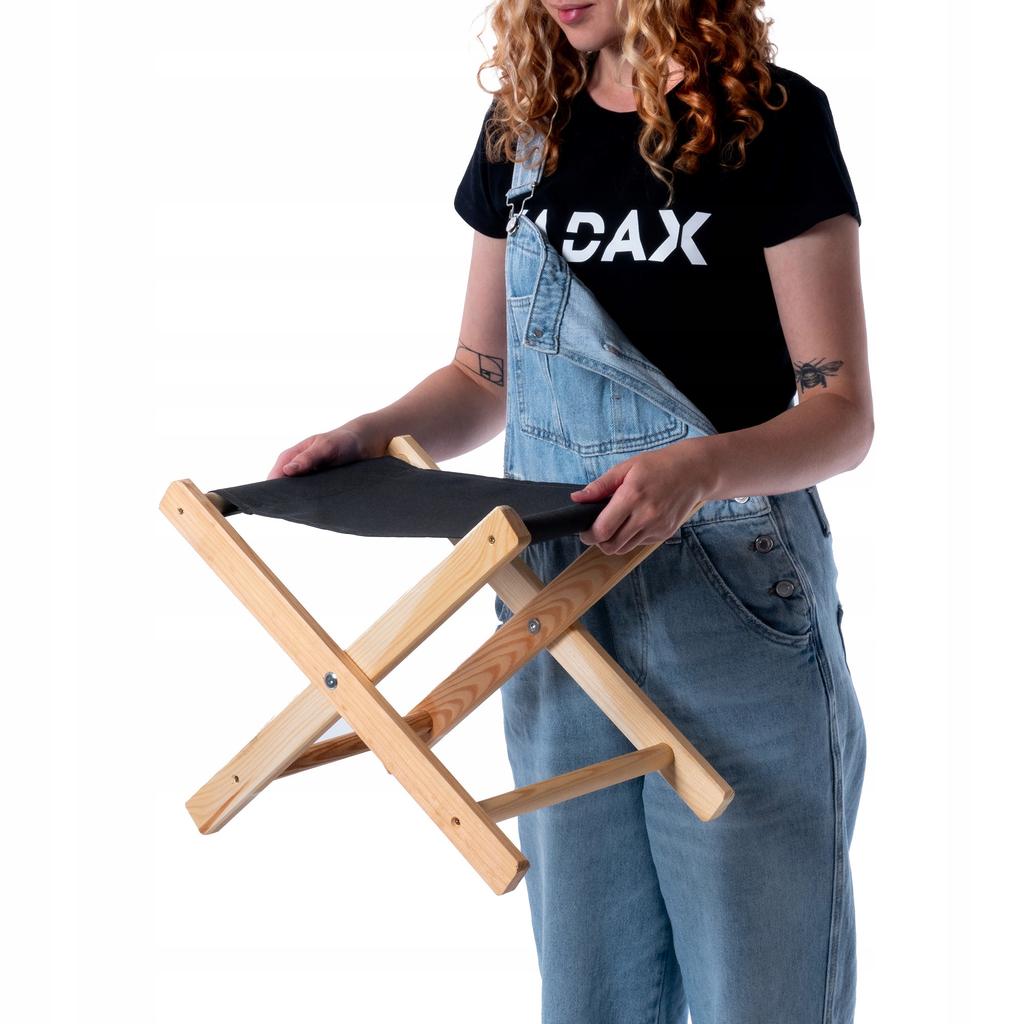 KADAX Табурет Складной Деревянный Стул 40x31см Садовый Для Сада Дома Сиденье