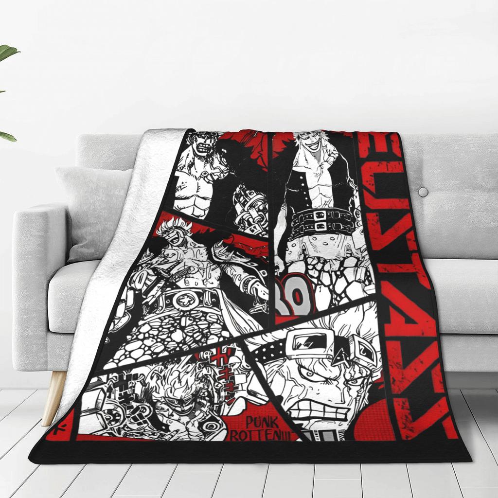 Eustass Kid One Piece Coral Fleece Plush Throw Одеяла Одеяла для дома Спальня Легкое Тонкое Спальня Одеяло