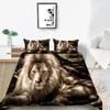 Домашнее постельное белье с животным принтом, пододеяльник для детей и взрослых, наволочка для мальчиков, моющийся подарок, удобное постельное белье, пододеяльник