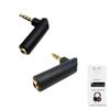 L Shape Jack Adapter Connector Audio Stereo Plug 3.5mm 3/4Pole Headphone Adapter
