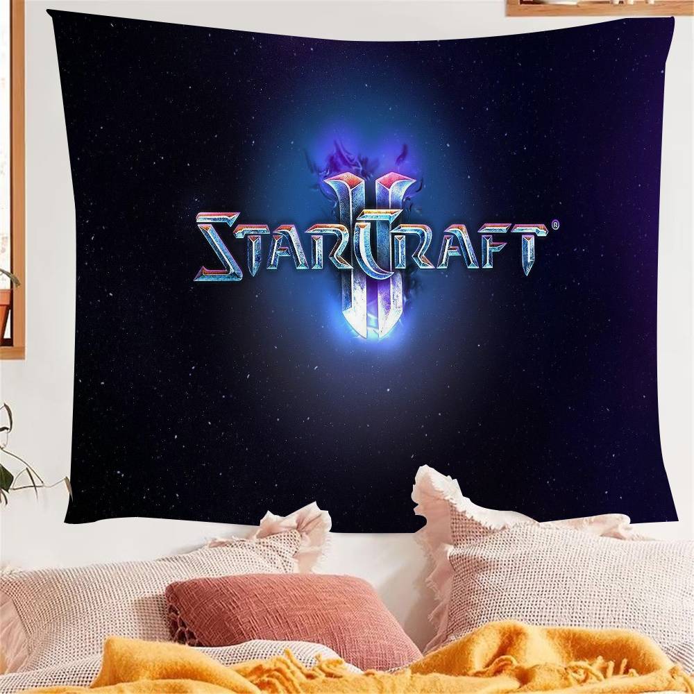 1 шт. Игровое искусство StarCraft 2 Гобелен Печать Арт Японский настенный гобелен Аниме Настенное украшение для дома