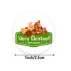 50-500pcs Merry Christmas Stickers 1 Inch Round Christmas Tags Stickers For Kids Gift Baking Package Envelope Stationery Decor