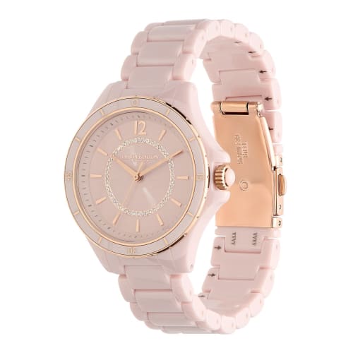 Authorized Retailer: OLIVIA BURTON Women's Sport Luxe 36mm Ceramic Brushed Bracelet Watch (ob24000035)