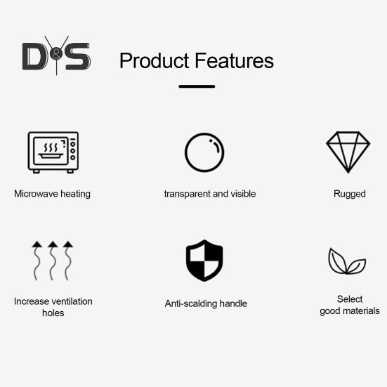 Крышка для еды в микроволновой печи, защита от брызг, термостойкая боковая ручка, вращающееся вентилируемое отверстие, прозрачная крышка для посуды для духовки, крышка от брызг